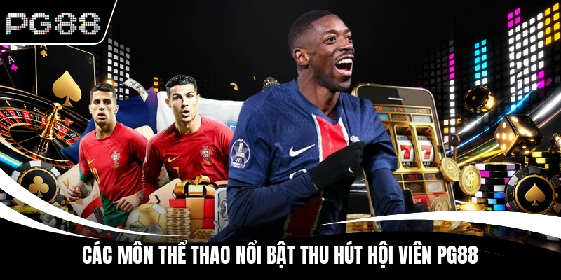 Các môn thể thao nổi bật thu hút hội viên PG88