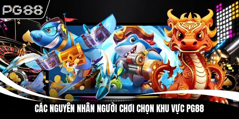 Các nguyên nhân người chơi chọn khu vực PG88