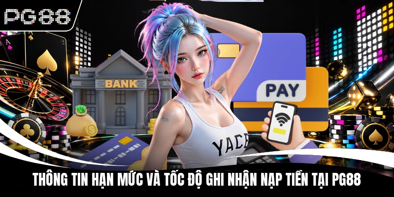 Thông tin hạn mức và tốc độ ghi nhận nạp tiền tại PG88